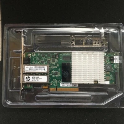HP NC523SFP Dual Port 10GbE 593717-B21 593742-001 593715-001 PCIe Server Adapter - Image 1 of 3