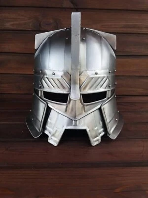 Moria Dwarven Warrior Helmet - LOTR Medieval Knight Armor - LARP & Cosplay Costu - Image 1 of 4