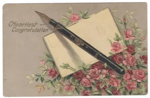 NASSAWADOX VA Postcard HEARTIEST CONGRATULATION Fair, ASSAWOMAN VIRGINIA c.1912 - Picture 1 of 2