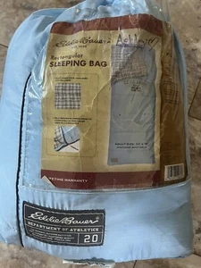 Eddie Bauer Rectangular Sleeping Bag / Comforter Adult 33x75 Inches EUC EB10061 - Picture 1 of 11
