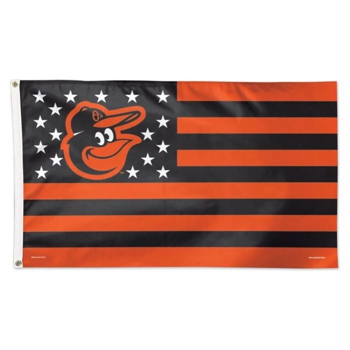 Baltimore Orioles MLB Multi-Color Patriotic Deluxe 3' x 5' Flag Wincraft - Image 1 of 1
