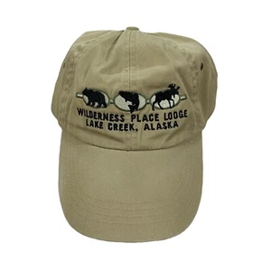 Vintage Wilderness Place Lodge Lake Creek Alaska verstellbarer Riemen Hut - Bild 1 von 6