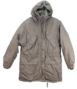 Chaqueta Parka Eddie Bauer Mujer Pequeña Plumón de Ganso Marrón Abrigo Aislante Invierno De Colección - Imagen 1 de 16