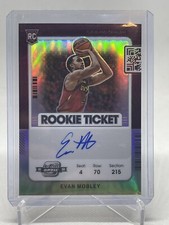 2021-22 Contenders Optic Evan Mobley Rookie Ticket On Card Auto Silver Prizm
