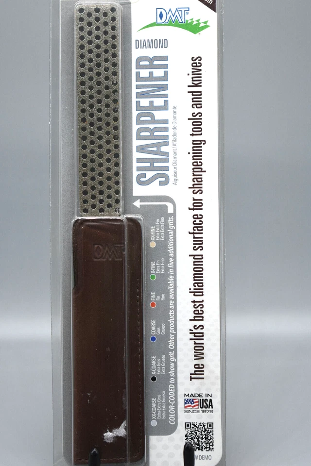 Afilador DMT Diamond Whitetone para cuchillos con estuche de cuero.  Nuevo en paquete Foto 1 de 4