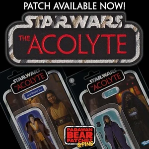 Kenner STAR WARS "The Acolyte" Vintage Collection style logo embroidered patch - Picture 1 of 4