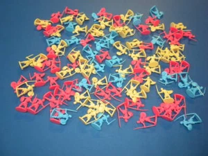 HAT INDUSTRIES/AIRFIX -- 100 PLASTIC MODEL MILITARY SOLDIER FIGURES 1/72 LOT #13 - Picture 1 of 11