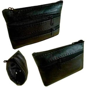 Schlüsseltasche Geldbörse Schlüsseletui Leder Geldfach Münzentache Münzenbörse - Picture 1 of 9