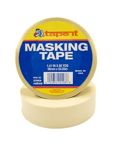 24 Rolls of Masking Tape - 1.41" x 60 yards - Picture 1 of 3