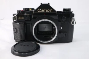 Canon A-1 Nero Corpo 35mm Film SLR Fotocamera Da Giappone (f02114) - Foto 1 di 10