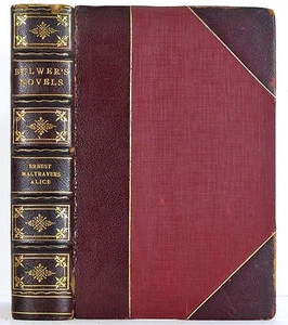 ERNEST MALTRAVERS ALICE or THE MYSTERIES EDWARD LYTTON LEATHER ILLUSTRATED c1899 - Bild 1 von 12