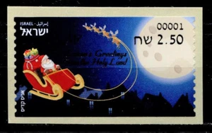 Weihnachten. Weihnachtsmann mit seinem Schlitten. 1W. Israel 2019 - Bild 1 von 1