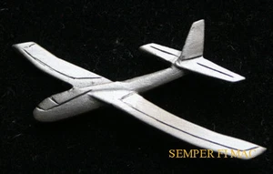 SOMBRERO DE PLANEADOR SOLAPA PIN UP PILOTO TRIPULACIÓN VETERANO REGALO SOLO AVIÓN PELTRE HECHO EN EE. UU. - Imagen 1 de 6
