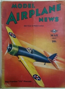 Model Airplane News May 1937 - Westland Cooperation Plane FF rubber plans - Picture 1 of 12