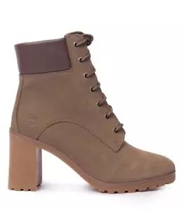 TIMBERLAND Talla 6 Allington 6 Pulgadas Botas de Tacón Alto con Cordones para Mujer Oliva Nubuck - Imagen 1 de 13