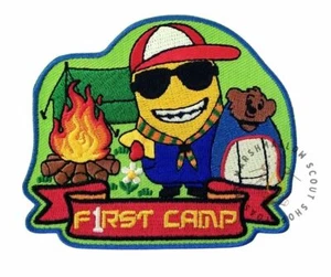 Erstes Lager Abzeichen / Patch Pfadfinderinnen Führer Lagerdecke Jungtiere Biber Schergen - Bild 1 von 1