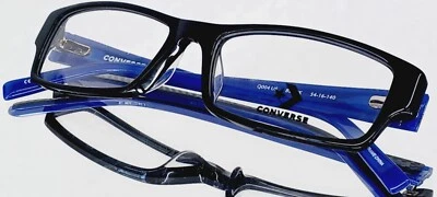 CONVERSE Q004 UF Eyeglasses Plastic NEW Black blue 54-16-140  De Rigo REM - Image 1 of 4