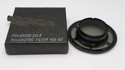 Rare - Polaroid CU-5 Polarizing Filter #88-40 for CU-5 5" & 3" Ring Flash Lenses - Image 1 of 4