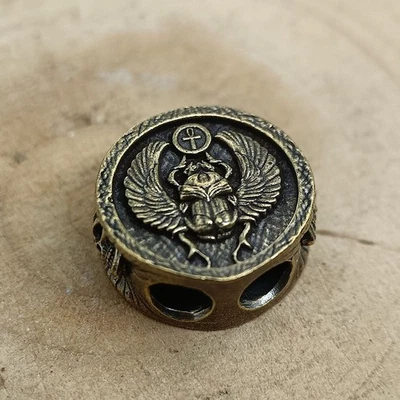 Cuentas de cordón de latón macizo/cobre EDC cuchillo herramienta cuentas paracord/cuentas de cordón Foto 1 de 4