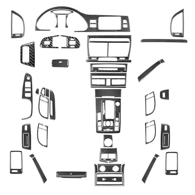 Kits de cubierta interior completa de fibra de carbono real de 80 piezas para Audi Q7 4L 2007-2015 Foto 1 de 4