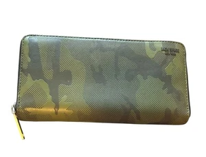 Jack Spade Green CamoCamouflage Full Size Zip Around Wallet Men's Credit Card - Picture 1 of 15