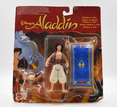 Mattel - Disney's Aladdin Abu & Magic Carpet Action Figure Set (Opened) - Image 1 of 4