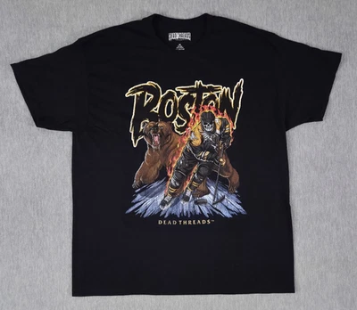 Camisa Boston Bruins Dead Threads Adulto XL Negra Manga Corta NHL Hockey Foto 1 de 4
