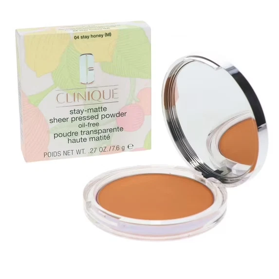 Clinique Stay-Matte Sheer Pressed Powder 04 Honey (M) 0.27 oz (6130) - Image 1 of 1