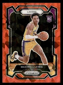 Maxwell Lewis 2023-24 Panini Prizm #143 Prizms Red Ice RC Los Angeles Lakers - Bild 1 von 2
