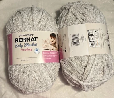 Lot of 2 Bernat Baby Blanket Frosting Yarn SUNDAY TIMES 10.5oz/220yds each - Image 1 of 2
