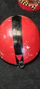 Vintage Pudding Basin Helmet - Vintage Motor Racing Motorcycle Helmet - Picture 1 of 8
