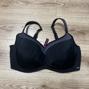 NWT Adore Me Women’s Jet Black Sports Bra Size 44G (A12) - Picture 1 of 8