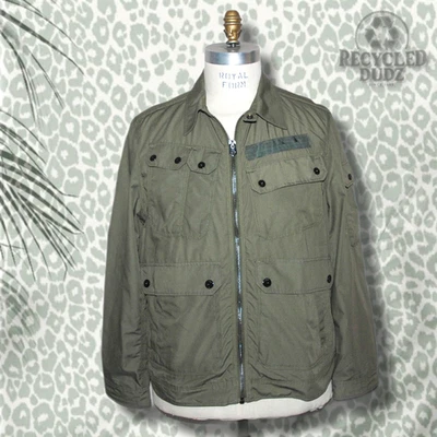 G-STAR RAW sz XL Airblaze Jacket Green Military Cargo Bomber Jacket Flyers - Image 1 of 4