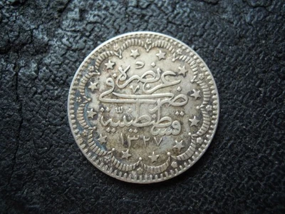 MONEDA TURQUÍA 5 KURUSH 1327/1=1909 (2). Foto 1 de 2