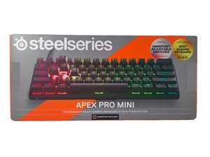 Nuevo y sellado SteelSeries Apex Pro Mini 60% factor de forma RGB teclado para juegos con cable - Imagen 1 de 10