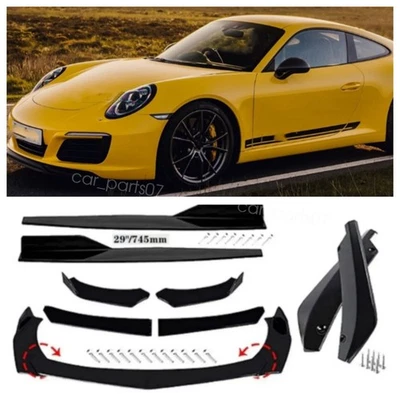 Front Bumper Rear Lip Spoiler Splitter Side Skirt For Porsche 911 Carrera GT - Image 1 of 4