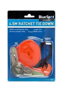 Cricchetto Tirante Giù 25mm x 4,5m 15ft 45402 Bluespot Utensili Singolo - Foto 1 di 3