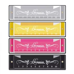 Armonica Beginner Blues 10 fori in chiave C con custodia stock USA - Foto 1 di 12