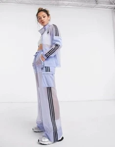 NWT & RARE Adidas Light Blue Mesh Track Jacket and Pants - SIZE MEDIUM - Picture 1 of 24