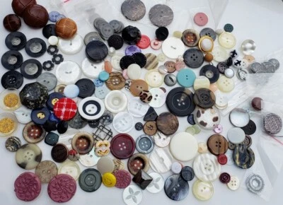 Mixed Lot Brand Clothing Replacement Sewing Buttons Vintage Union Western Paris - Image 1 of 4