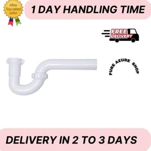 1-1/2 In. White Plastic Sink Drain P- Trap - Picture 1 of 4