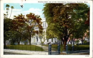 Natchez, MS - Stanton Hall Linen Postcard Posted 1939 Mansion Plantation Home - Picture 1 of 2