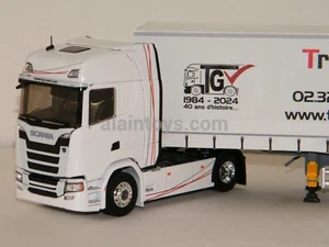 SCANIA 500 S REMORQUE TAUTLINER TRANS GILLES VIEILLARD ELIGOR 1/43 Réf 118080 - Imagen 1 de 4
