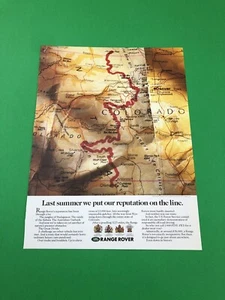 1989 1990 1991 1992 1993 1994 RANGE ROVER ORIGINAL PRINT AD ADVERTISEMENT B49 - Picture 1 of 1