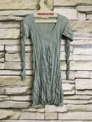 cocon.commerz PRIVATSACHEN  ROHSTOFF Kleid aus Crash WÄSCHESEIDE in grau Größe 1 - Bild 1 von 4