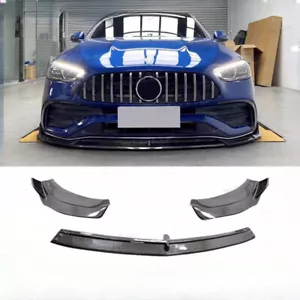 Carbon Fiber Front Lip Diffuser Spoiler For MB C-Class W206 C200 2022-2023 - Picture 1 of 6