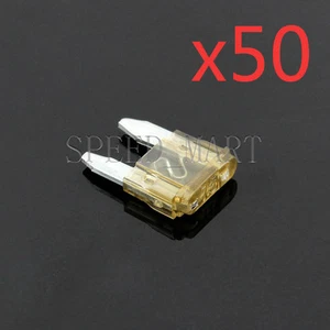 50 PIEZAS 7,5A Autocamiones Barcos SUV Auto HID Luz Mini Hoja Fusible - Imagen 1 de 1