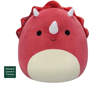 Squishmallows Original 20 Inch - Tristan the Red Triceratops Extra Large-Sized - Picture 1 of 8