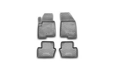 Forro de tapetes de assoalho 3D ajuste personalizado serve para Jeep Compass 2007-2017 - 4 peças. - Preto - Imagem 1 de 4