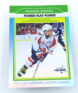 2009-10 O-Pee-Chee Stat Leaders #SL8 Alexander Ovechkin Hockey Card Capitals